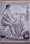 Bill Ward Conte Crayon - Nice motorcycle Can I hold on?