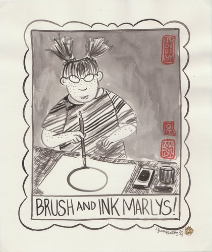 Brush and Ink Marlys
